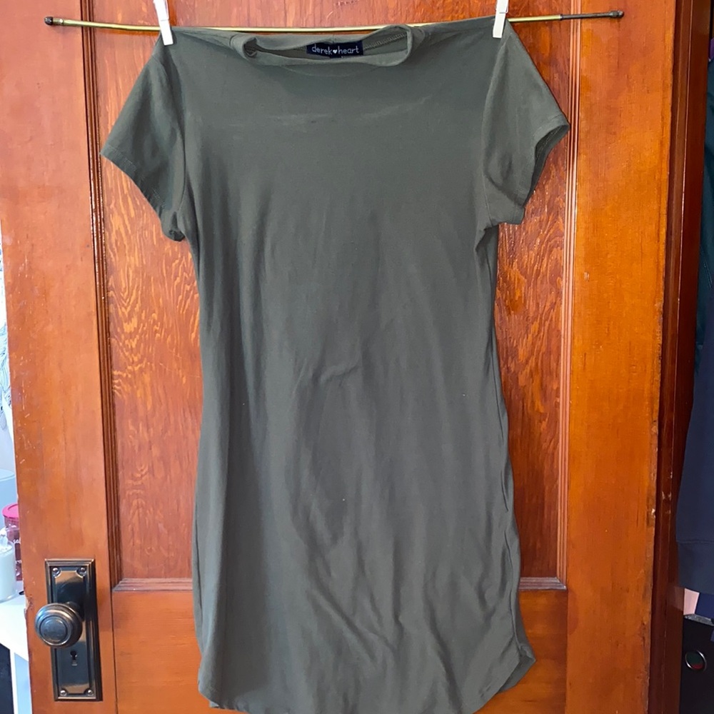 Army Green Mini Dress